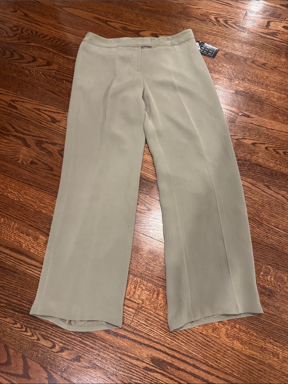 Vintage Due Per Due Silk Pants in Moss Size 10 Petite New With Tags